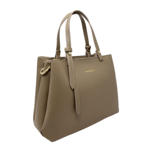 Borsa a Mano Elegante da Donna in Pelle Martellata con Tracolla