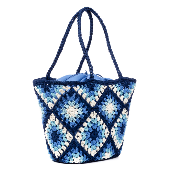 Zenson bolso de hombro mujer. Fabricado en algodón.