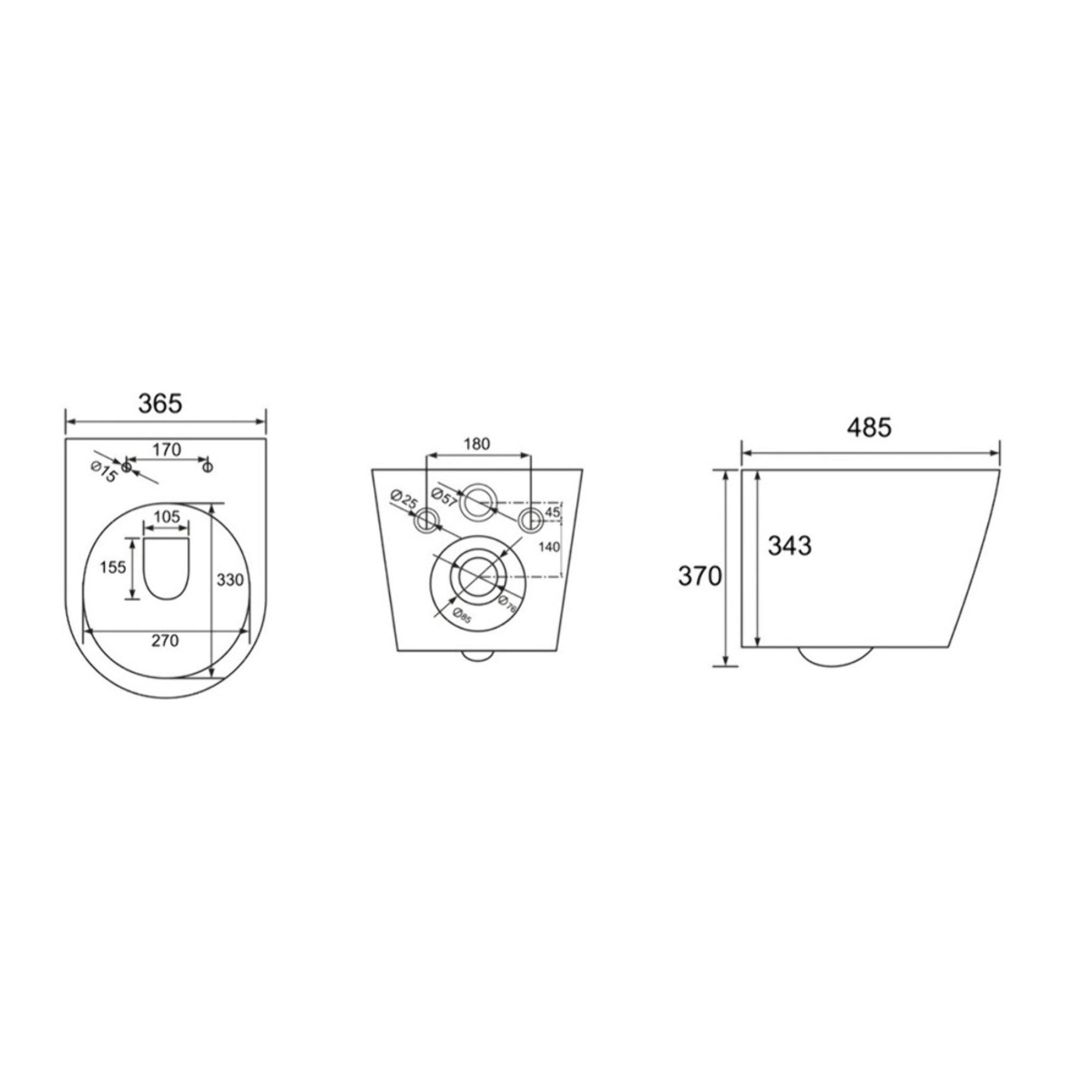 Pack WC Bati Geberit + WC suspendu Swiss Aqua Technologies sans bride + abattant SoftClose + plaque noire (GebBlack