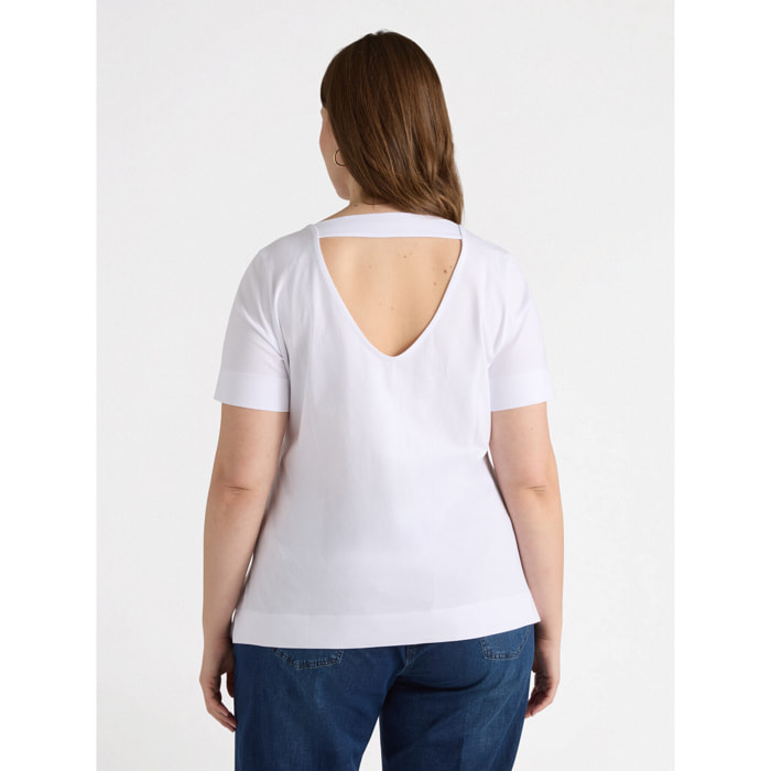 Fiorella Rubino - Camiseta estampada y bordada - Blanco