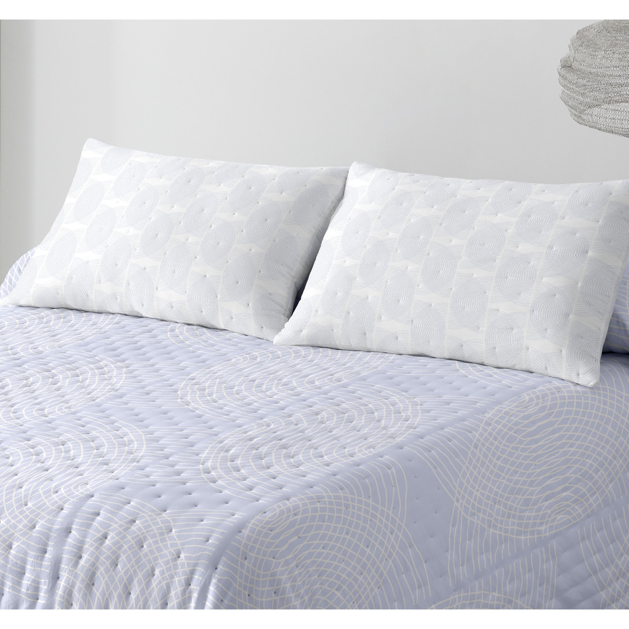 COLCHA SUAVE REVERSIBLE DN NAHIA CIELO