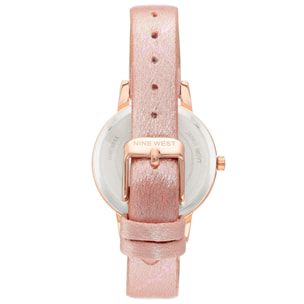 Reloj Nine West NW-2512RGPK Mujer Analogico Cuarzo con Correa de Cuero