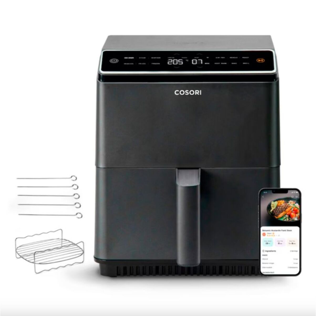 Friteuse sans huile COSORI Dual Blaze Noir + grille KOSP0011EUN