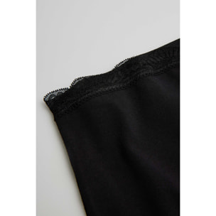 Culottes anti-sfregamento in cotone nero