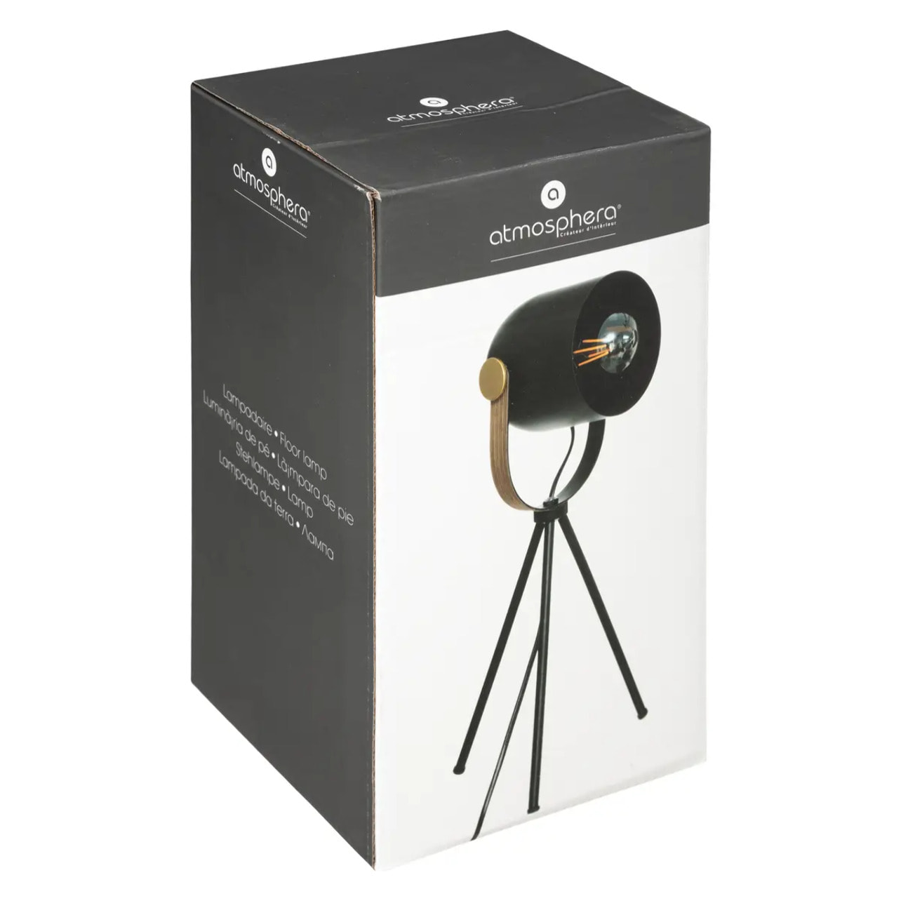 Lampe trépied "Bil" noir H45cm