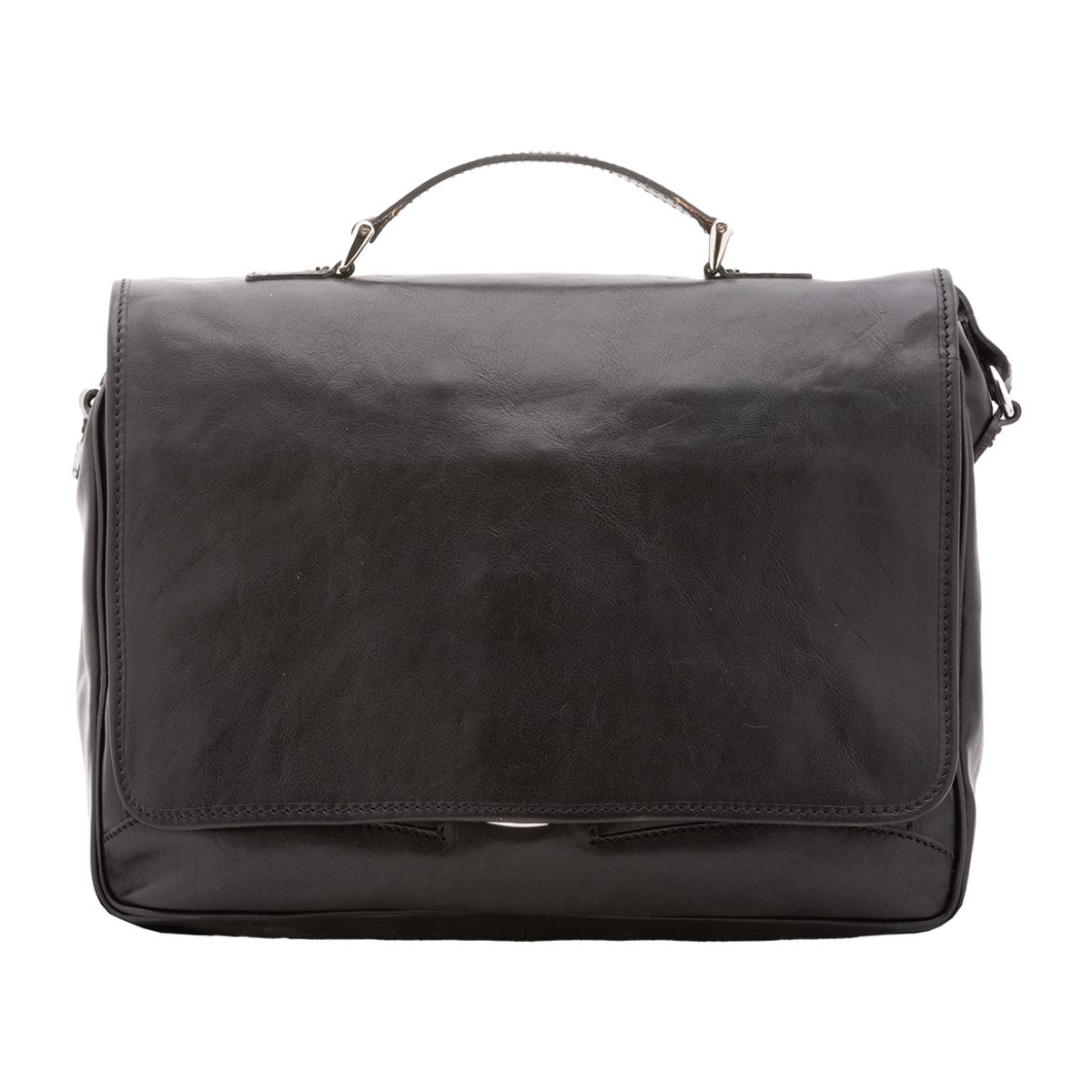 Borsa a mano  unisex In Vera pelle Made in Italy 40x30x9 cm