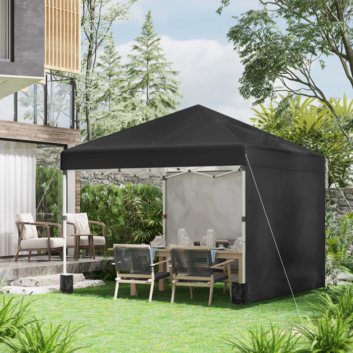 Tonnelle barnum pop-up UV 30+ lestage sac transport inclus noir