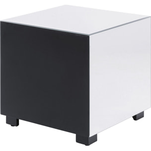 Table d'appoint avec tiroir Luxury 45x45cm argent Kare Design