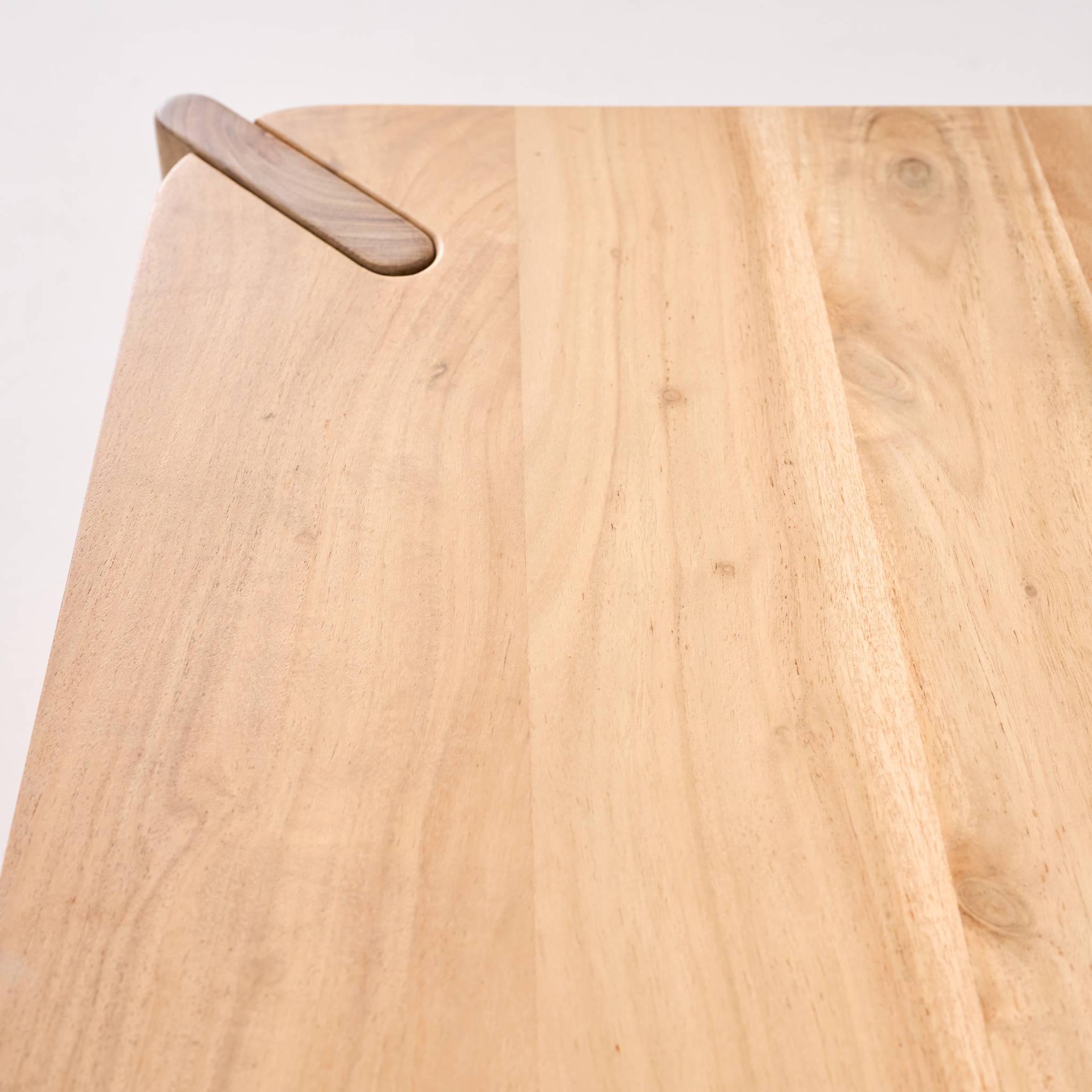 Table basse exotique carrée bois massif 80cm naturel - Reva