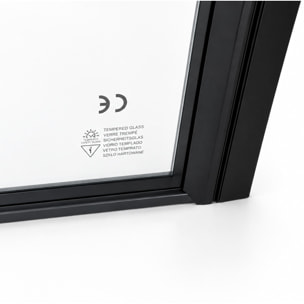 Pare baignoire rabattable 80x140 cm sérigraphie noir - Verre Anticalcaire - BLOCKS SCREEN