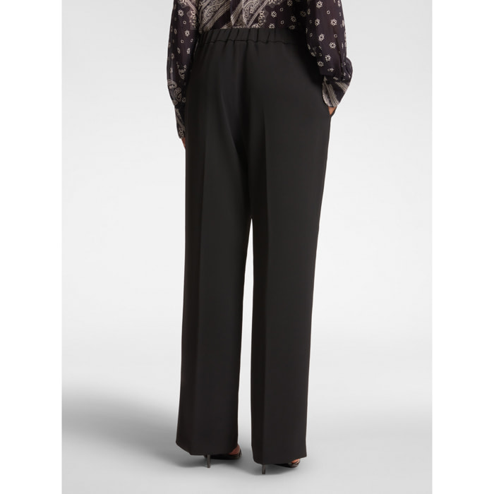 Elena Mirò - Pantaloni dalla gamba ampia - Nero