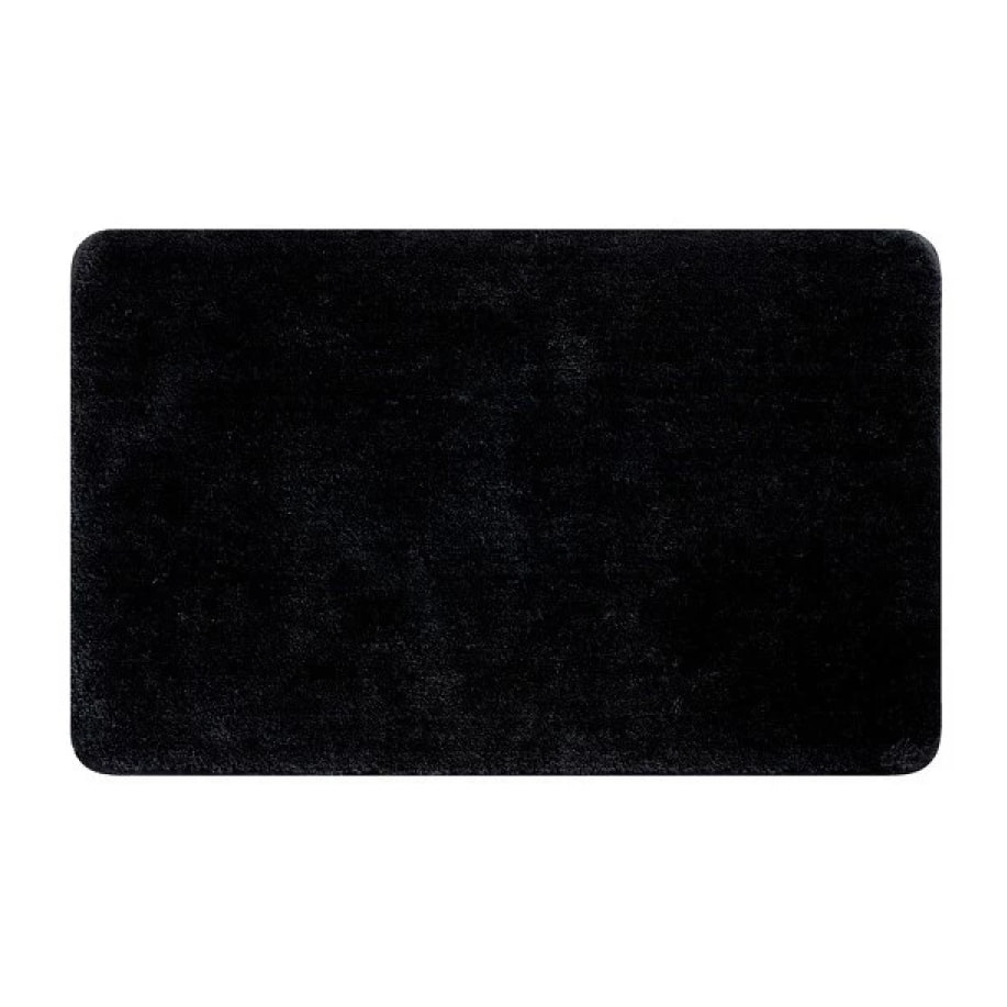 Tapis de bain Polyester & Microfibre ROSARIO 50x80cm Noir Spirella