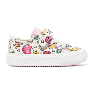 Zapatillas De Bebé Lona en Blanco