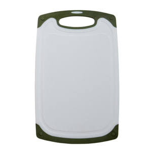 Tabla de corte verde y gris 31,5x20x0,9 cm tpe, superficie antideslizante expert san ignacio