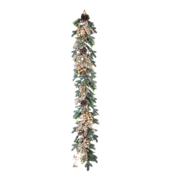 Ghirlanda con ilex e pigne - Pezzi 1 - ORO - Bianchi Dino SpA