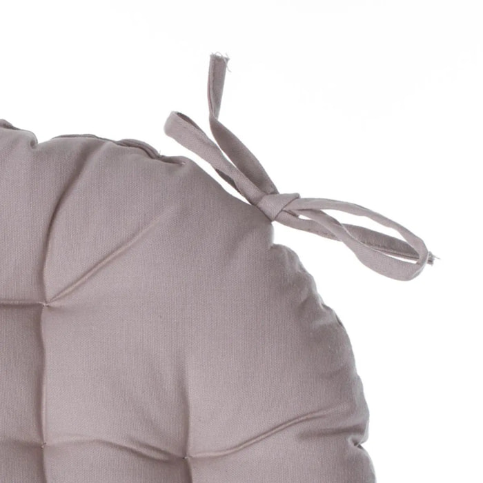 Galette de chaise "Anjali" ronde beige D38cm