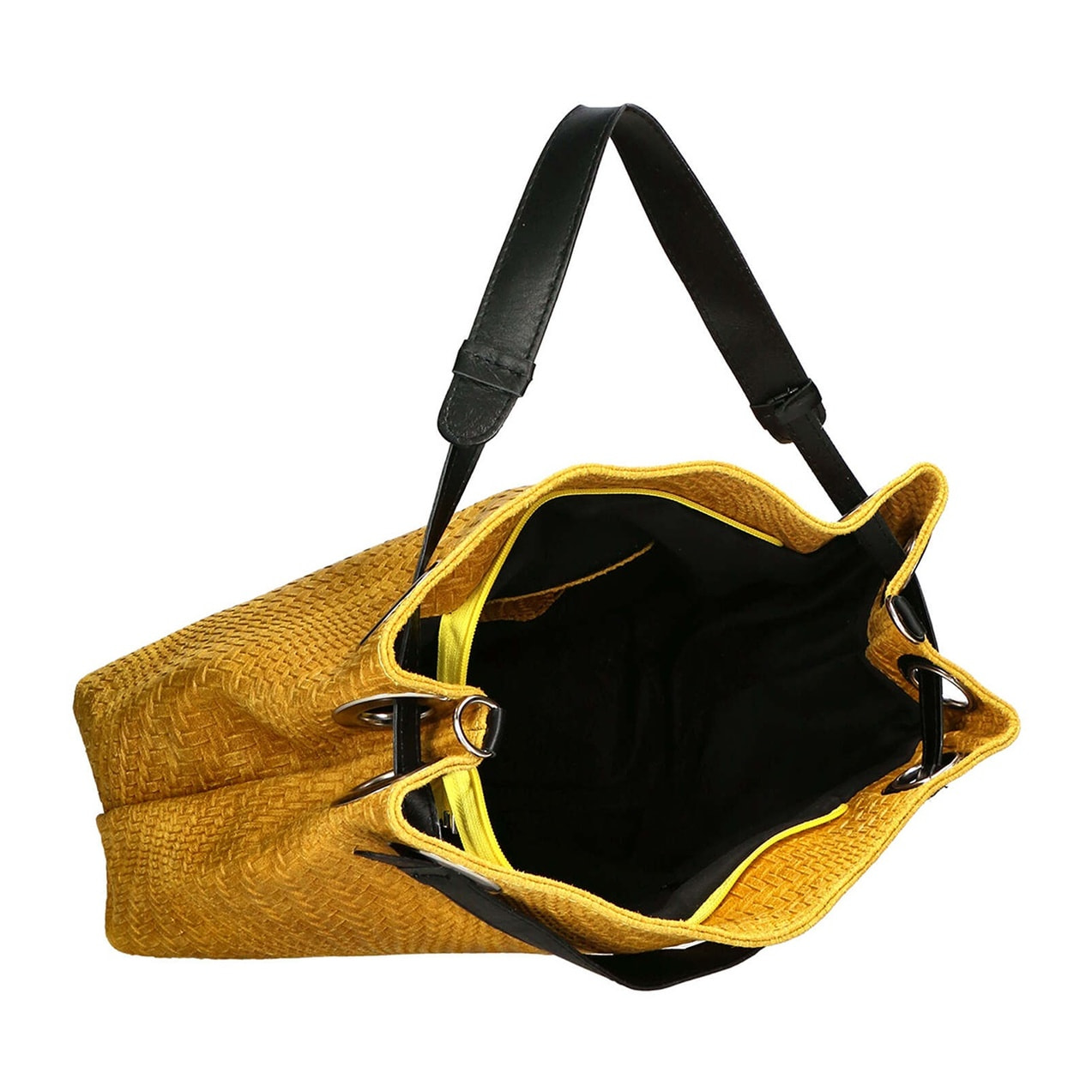 Borsa a spalla da donna - Modello Emilia - Vera pelle - 36.0 x 29.0 x 13.0 cm