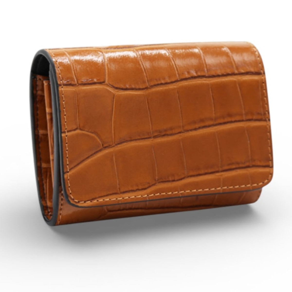 Portafoglio Cheval Firenze Cosmo Mini Croc Cuoio