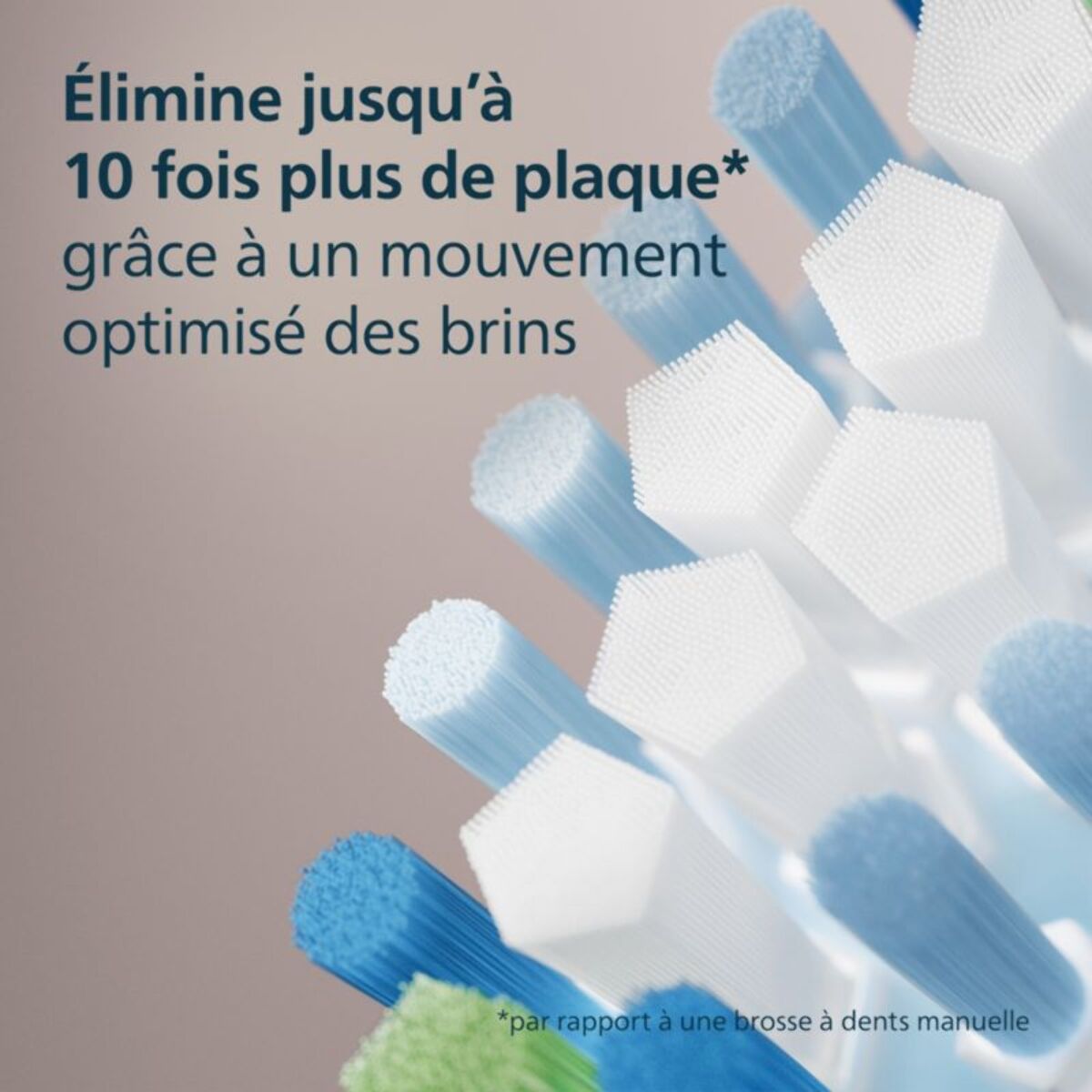 Brossette dentaire PHILIPS Sonicare lot de 5 - HX9045/87 white Premium Plaque Defence C3