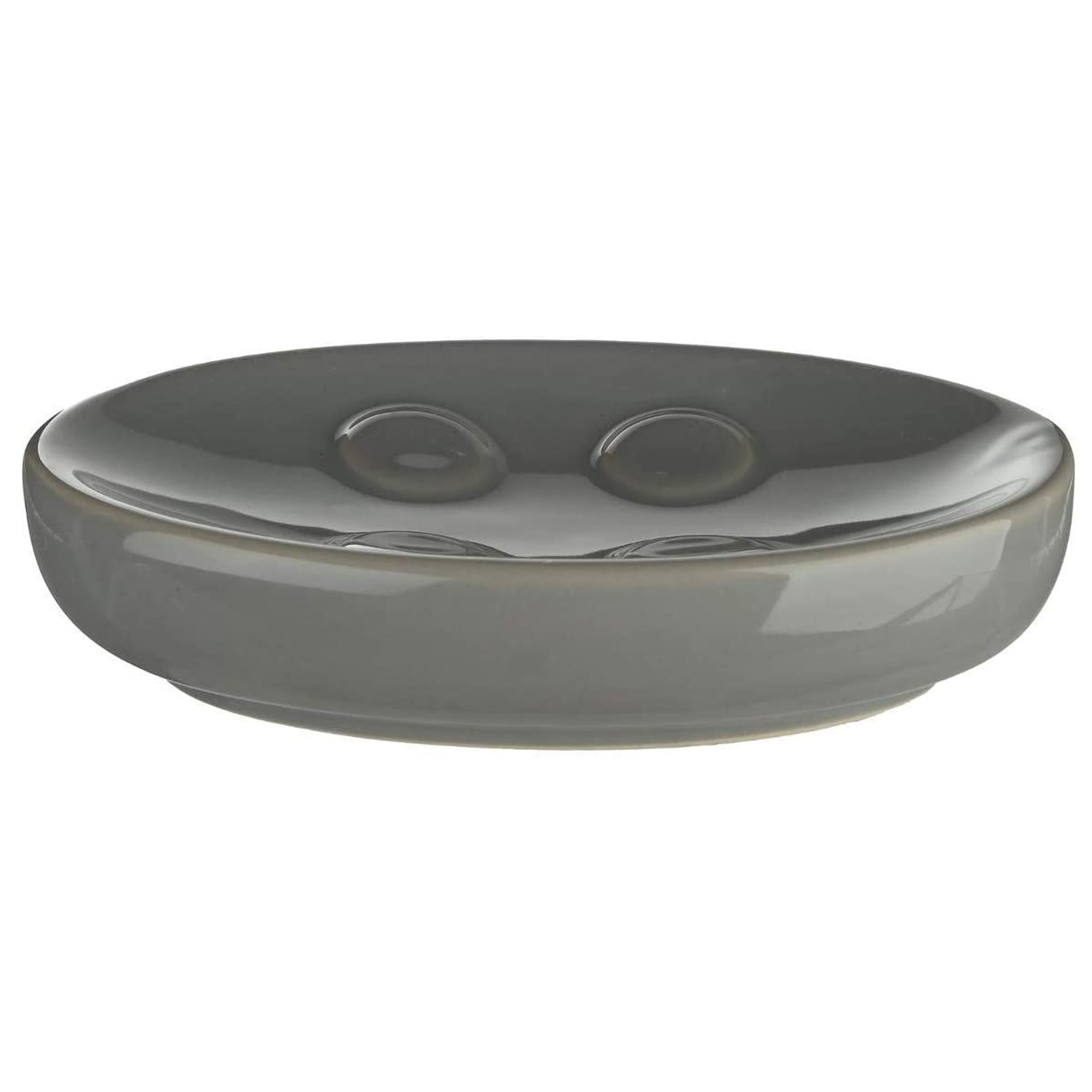Juego de baño 3 piezas sbd sol, gris: dispensador jabon, vaso y jabonera