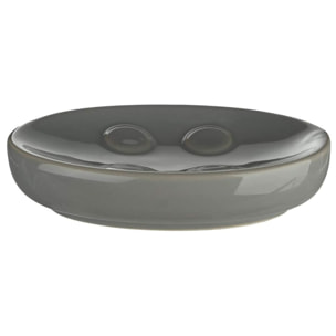 Juego de baño 3 piezas sbd sol, gris: dispensador jabon, vaso y jabonera