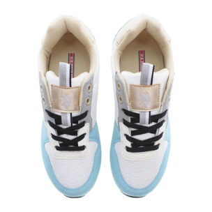 Sneakers U.S. Polo Assn White-Light Blue