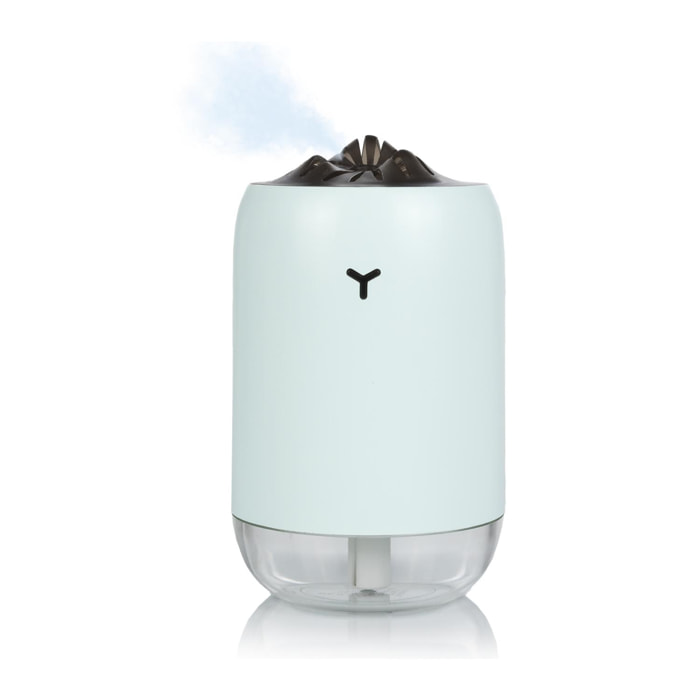 Mini humidificador de 260 ml con luz led ambiental.