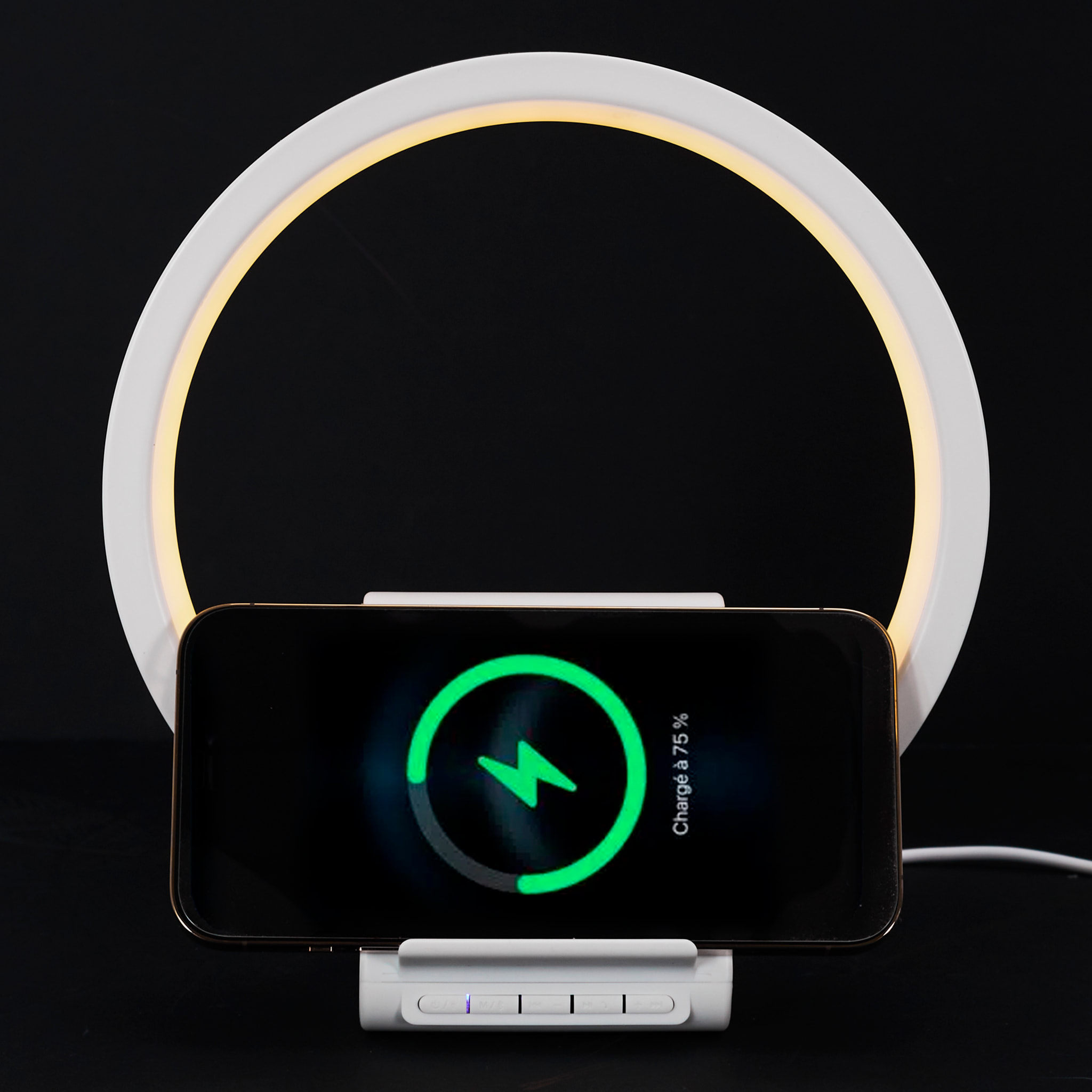 Lampe Chargeur Induction Enceinte 5w