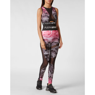 PLEIN SPORT Sport Leggings CAMOUFLAGE