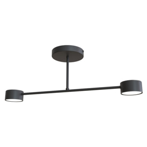 Lampada a sospensione HALO in acciaio nero opaco
