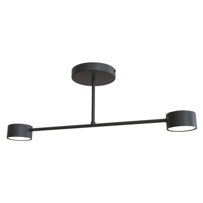 Lampada a sospensione HALO in acciaio nero opaco