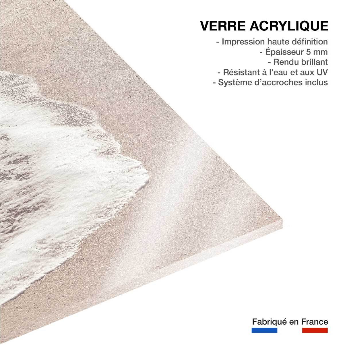 Tableau rivage rose Tableau plexiglas