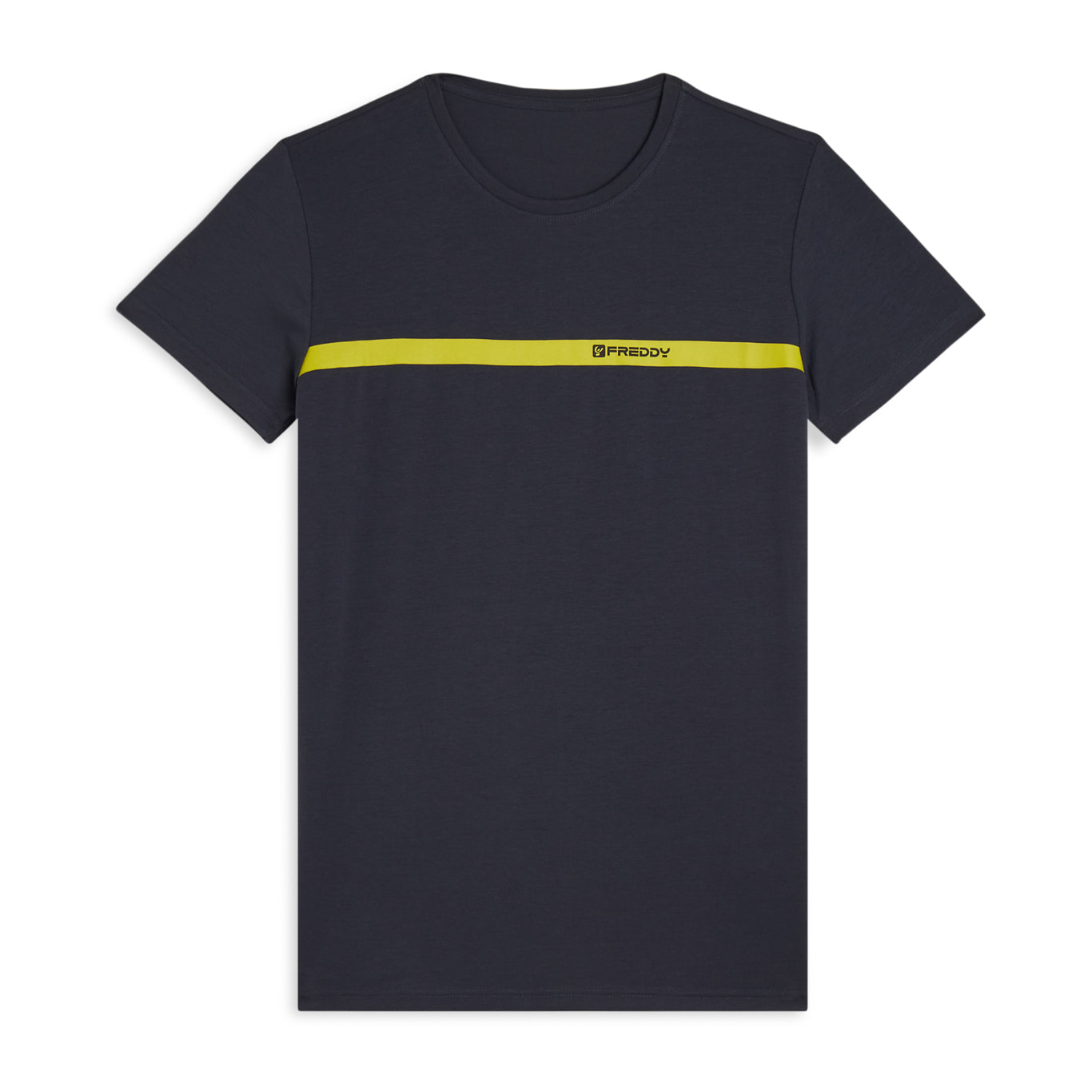 T-shirt Uomo con Banda a Contrasto e Logo FREDDY
