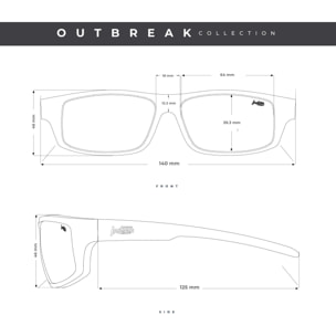 Gafas de Sol Polarizadas The Indian Face Outbreak Verde para hombre y mujer