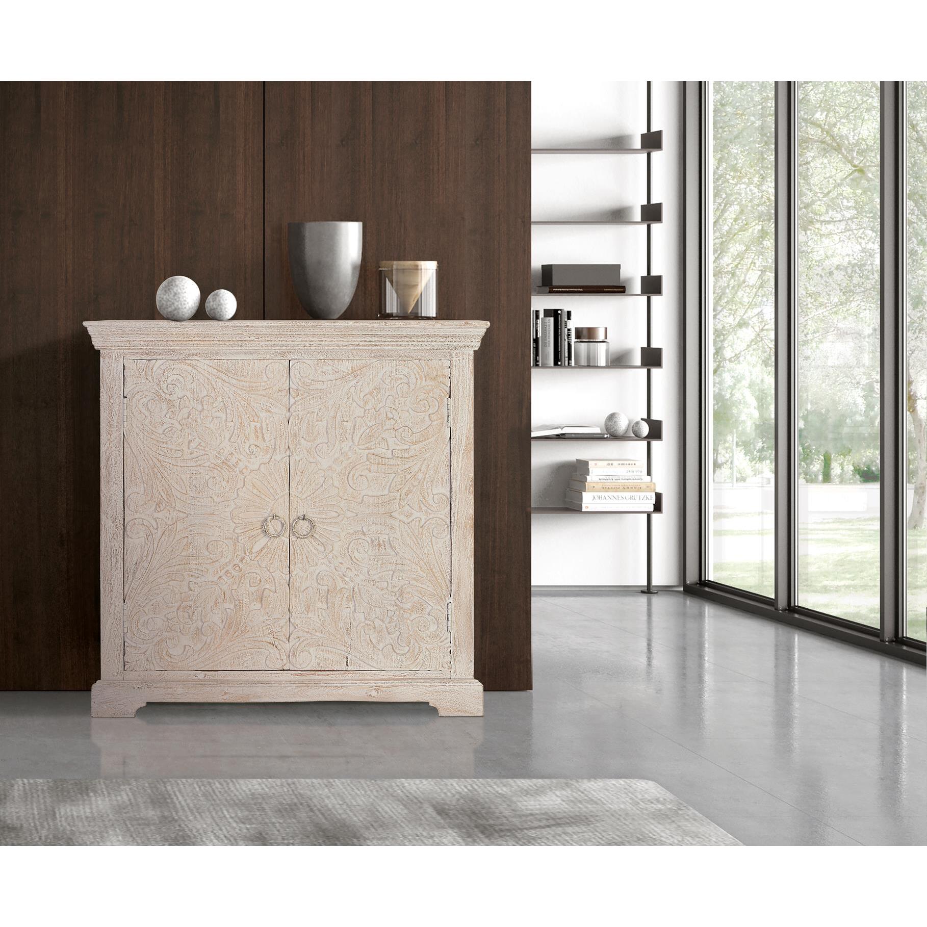 Cómoda - madera de mango - 90x90x40cm