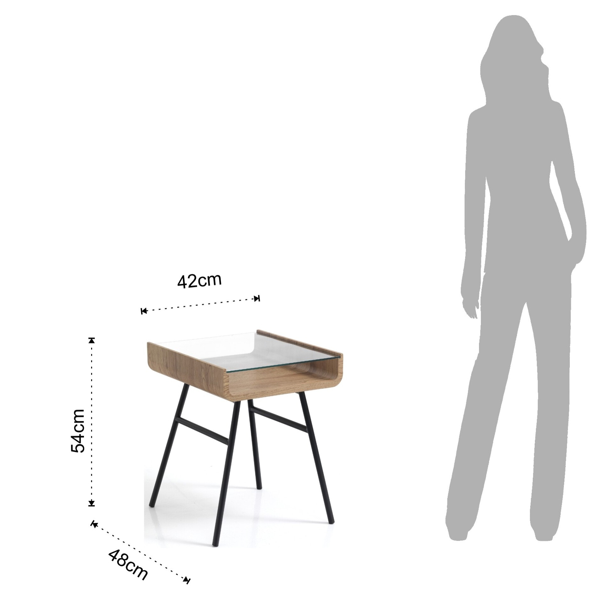 Tomasucci table de salon / table de chevet JOANIE Marron