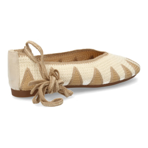 Bailarinas diseño artesanal tejidas a mano