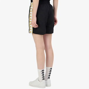 Kappa - Pantaloni Corti Donna Nero - 222 Banda Nana