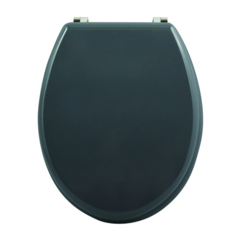 Abattant wc MDF CLEO Gris Anthracite - Charnières Inox MSV