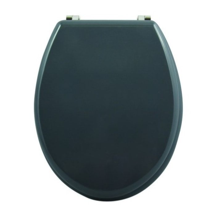 Abattant wc MDF CLEO Gris Anthracite - Charnières Inox MSV
