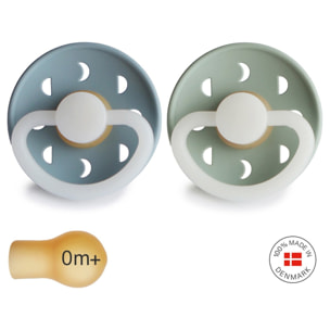 Frigg Pack 2 Chupetes Night Latex Moon Phase