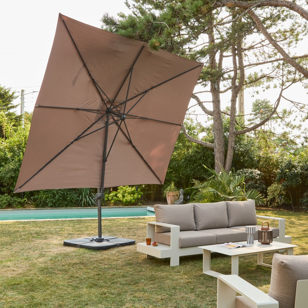Parasol déporté rectangulaire 3x4m ANTIBES