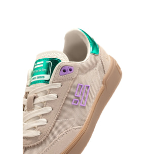 Zapatillas Deportivas Mujer Rebel Mesh Flag Beige