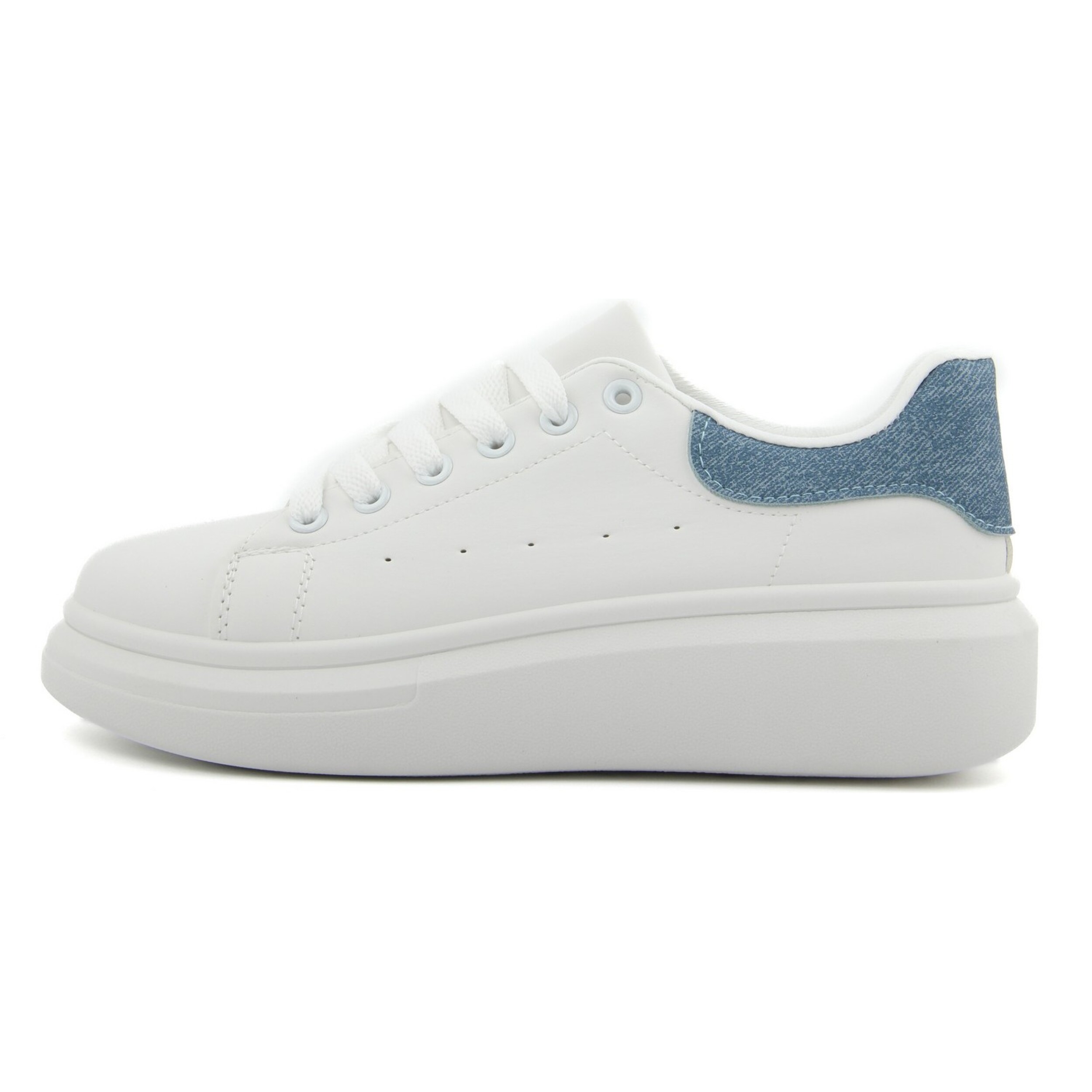 Sneakers Donna colore blu-Altezza tacco:3,5cm