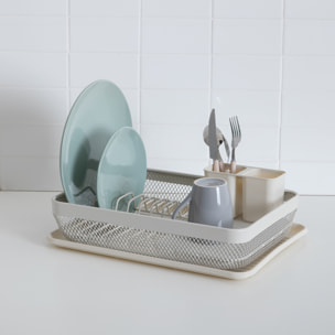 Égouttoir "Mayaj" en plastique beige