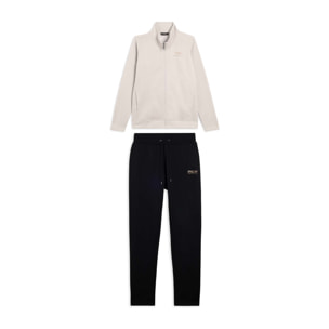 Tuta regular fit con collo alto e dettagli in strass