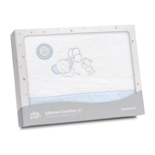 Triptico Minicuna Coralina Oso Elefante Globos Bco/Azul