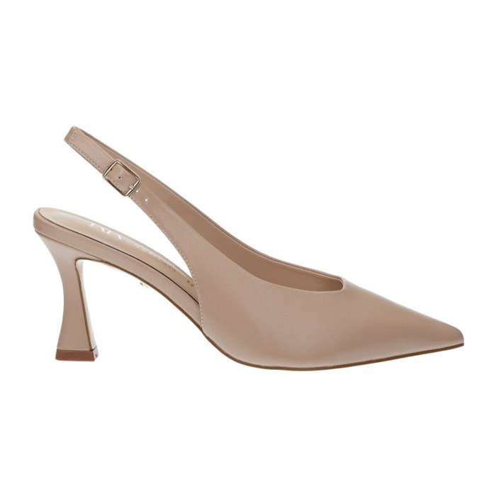 Décolleté sling back Donna Tata Italia Beige