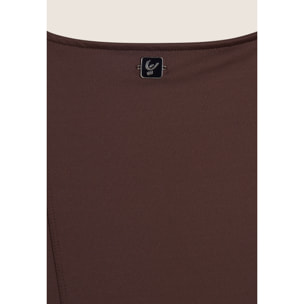 Body scollo quadrato in tessuto altamente traspirante