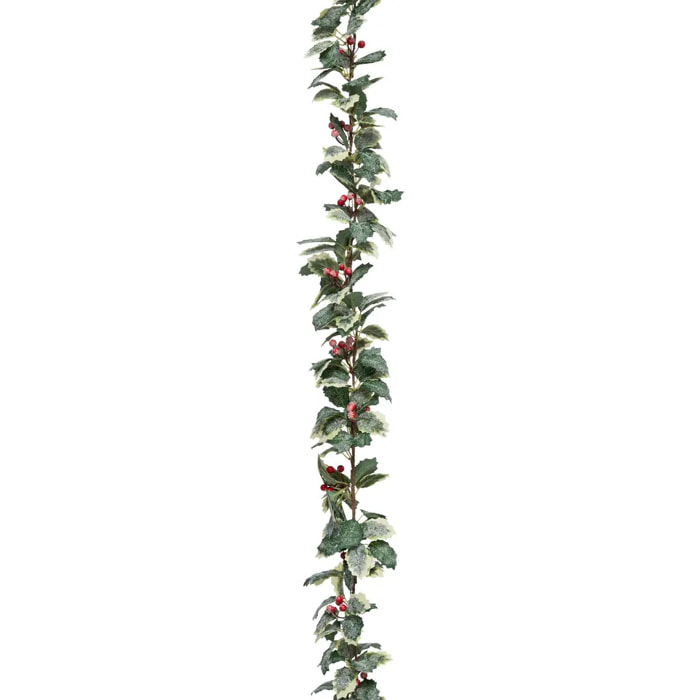 Guirlande houx 1,80 m plastique